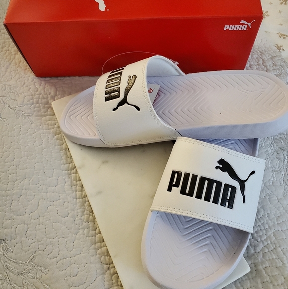 Cool Cat Men's Slides - White - Picture 1 of 5